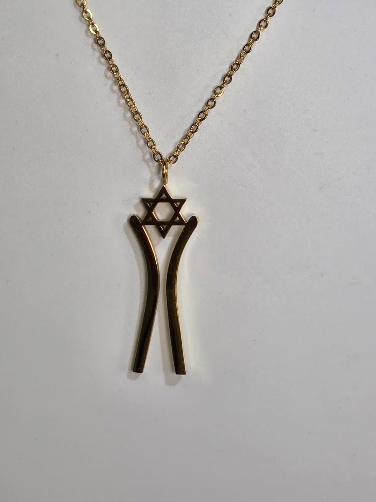 Star Dancer Pendant 10K gold worn lifestyle shot